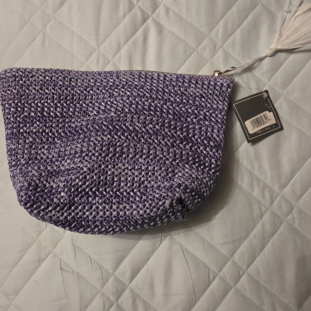Ulta Beauty Purple Textured Cosmetic Bag